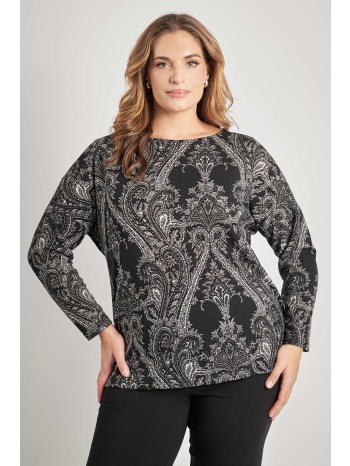 μακρυμάνικη μπλούζα με τύπωμα λαχούρι σε προσφορά