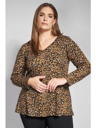 μπλούζα με v και τύπωμα ...