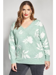 πλεκτή μπλούζα με σχέδιο ...