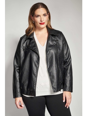 μπουφάν τύπου biker από δερματίνη σε προσφορά