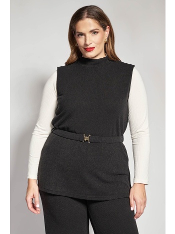 πλεκτή καζάκα με ζωνάκι σε προσφορά