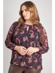 μπλούζα σιφόν με φλοράλ ...