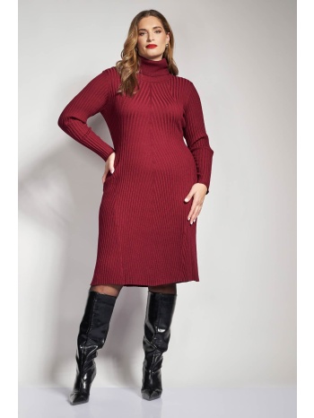 πλεκτό ριπ φόρεμα με ζιβάγκο σε προσφορά