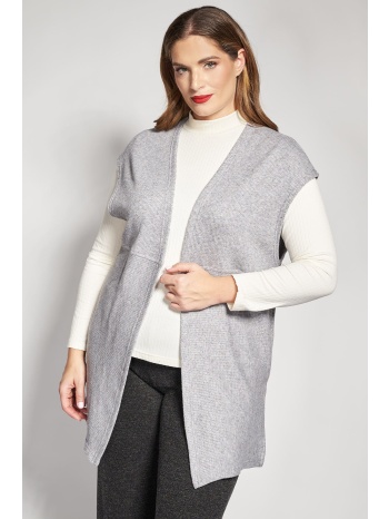 μακρύ γιλέκο πλεκτό ριπ χωρίς κούμπωμα σε προσφορά