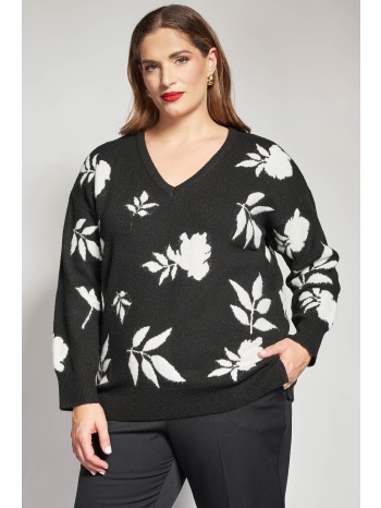 πλεκτή μπλούζα με σχέδιο λουλούδια σε προσφορά