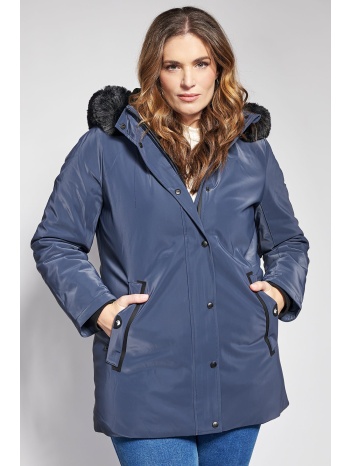 αδιάβροχο μπουφάν parka με κουκούλα με γούνα και ιμάντες σε προσφορά