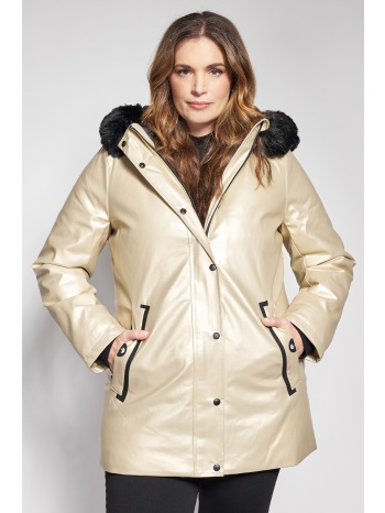 αδιάβροχο μπουφάν parka με κουκούλα με γούνα και ιμάντες σε προσφορά