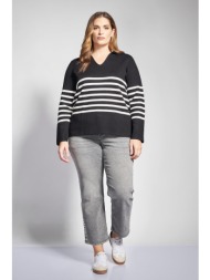 τζιν παντελόνι straight leg με διακοσμητικές πέρλες