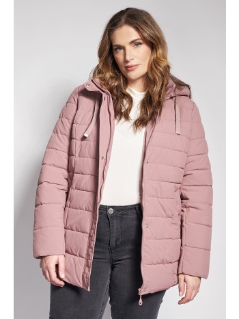 καπιτονέ μπουφάν με κουκούλα και γούνινη επένδυση σε προσφορά