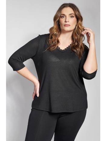 μπλούζα ζέρσεϊ με v με δαντελα σε προσφορά