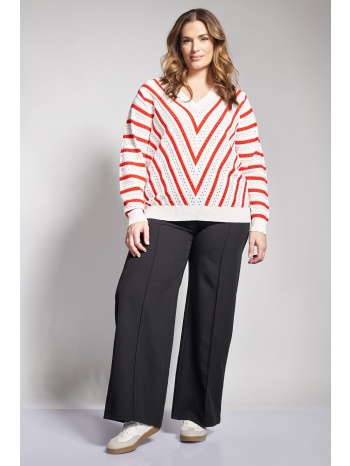 παντελόνι κρεπ σε tailored γραμμή με νερβίρ σε προσφορά