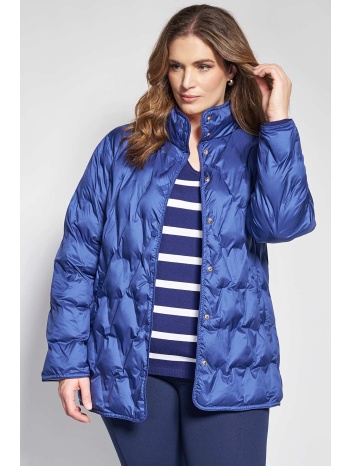 μπουφάν αδιάβροχο καπιτονέ με ψηλό γιακά και colorblock σε προσφορά