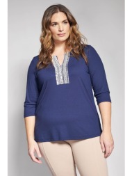 μπλούζα βισκόζ με τρέσα ...