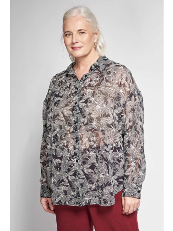 πουκαμίσα ημιδιάφανη εμπριμέ φλοράλ σε προσφορά