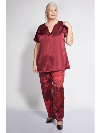 σατινέ εμπριμέ φλοράλ παντελόνι σε ίσια γραμμή σε προσφορά