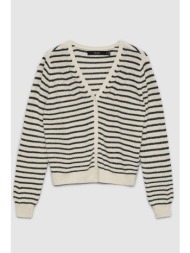 ριγέ v-neck ζακέτα με ...