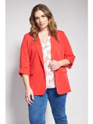 σακάκι tailored χωρίς κούμπωμα με γυριστά μανίκια