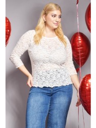 prbt μπλούζα δαντέλα με ...