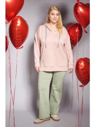 prbt παντελόνι τζιν wide leg χρωματιστό