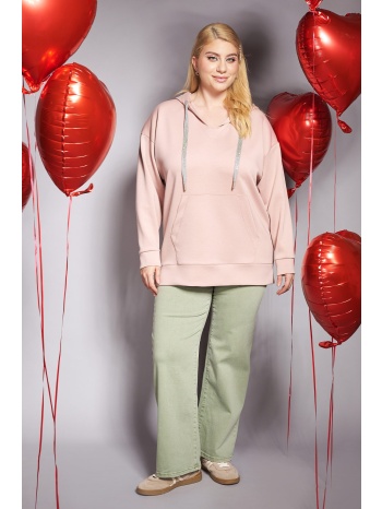 prbt παντελόνι τζιν wide leg χρωματιστό σε προσφορά