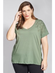 βαμβακερό t-shirt με ...