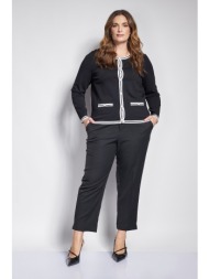 peg παντελόνι twill tr με μεταλλικές αγκράφες στο ζωνάκι