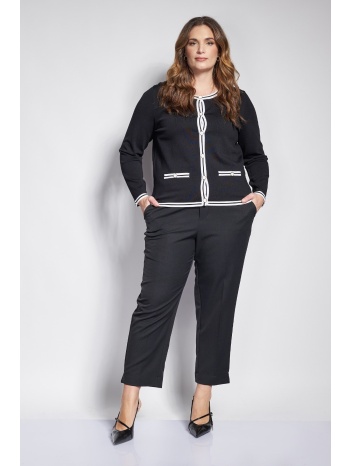 peg παντελόνι twill tr με μεταλλικές αγκράφες στο ζωνάκι