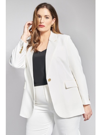 σακάκι κοστουμιού tailored κρεπ μονόκουμπο