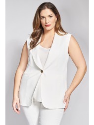 γιλέκο κοστουμιού tailored κρεπ με γιακά