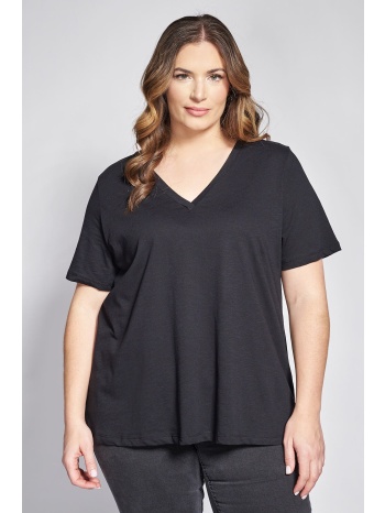 basic βαμβακερή μπλούζα φλάμα κοντομάνικη σε γραμμή-α