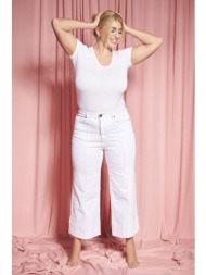 cropped wide leg τζιν ...