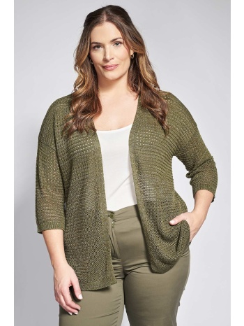πλεκτή λούρεξ ζακέτα χωρίς κούμπωμα