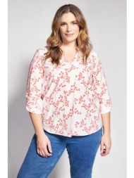 εμπριμέ φλοράλ μπλούζα ...