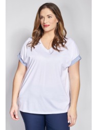 βαμβακερό t-shirt με ...