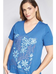 t-shirt με φλοράλ τύπωμα