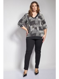 παντελόνι slim scuba με ελαστική μέση και νερβίρ