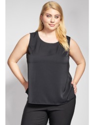 αμάνικο τοπ με lurex στη στρογγυλή λαιμόκοψη