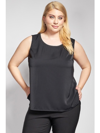 αμάνικο τοπ με lurex στη στρογγυλή λαιμόκοψη