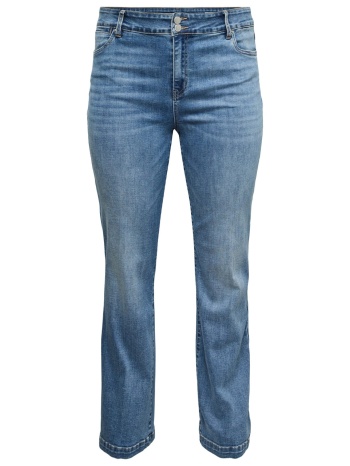 τζιν παντελόνι ψηλόμεσο flared fit με διπλό κουμπί vero moda