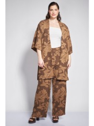 prbt παντελόνα ζακάρ με φλοράλ μοτίβο