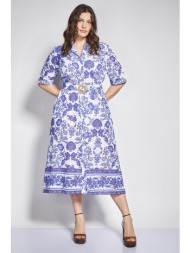 βαμβακερό σεμιζιέ φόρεμα ...