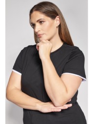 prbt μπλούζα με στρογγυλή λαιμόκοψη και λεπτομέρειες με αντίθεση