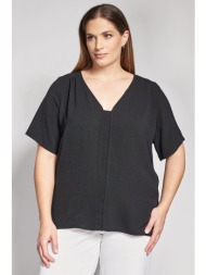 μπλούζα με v λαιμόκοψη και ανάγλυφη washed ύφη