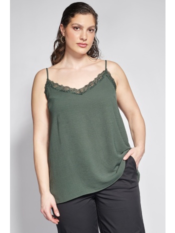 top lingerie με τιράντες και λεπτομέρεια δαντέλας