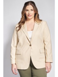 σακάκι μπλέιζερ μονόκουμπο από σύμμεικτο λινό