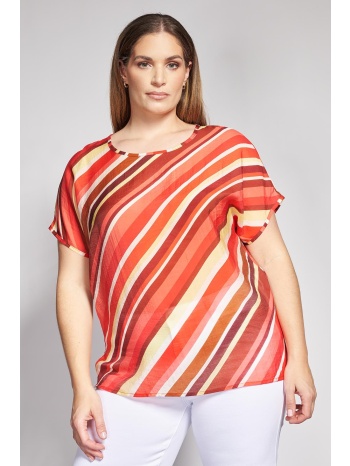 prbt ριγέ μπλούζα με στρογγυλή λαιμόκοψη