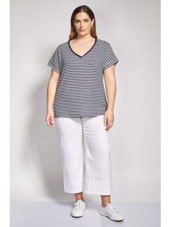 prbt cropped παντελόνι σε φαρδιά γραμμή