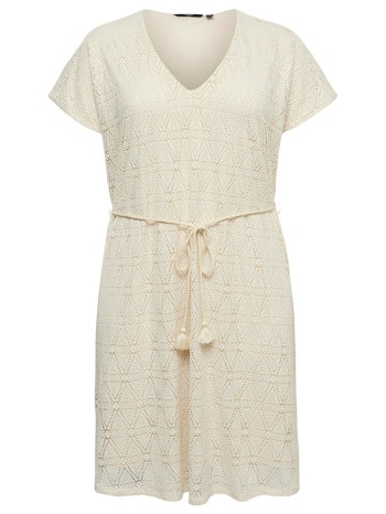 mini φόρεμα με δαντέλα και κορδόνι στη μέση vero moda