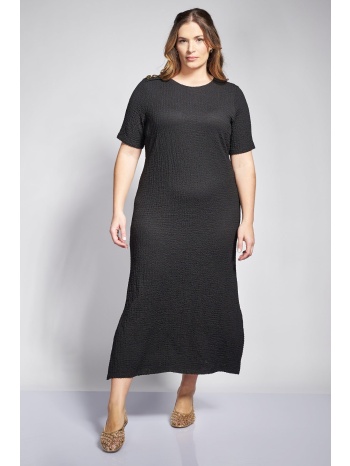 φόρεμα ζέρσεϋ γκοφρέ midi