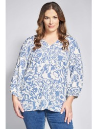 μπλούζα βισκόζη εμπριμέ ...